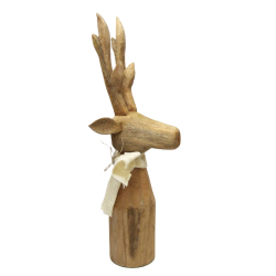 Figurka Jeleń dekoracja z drewna TEAK 49cm